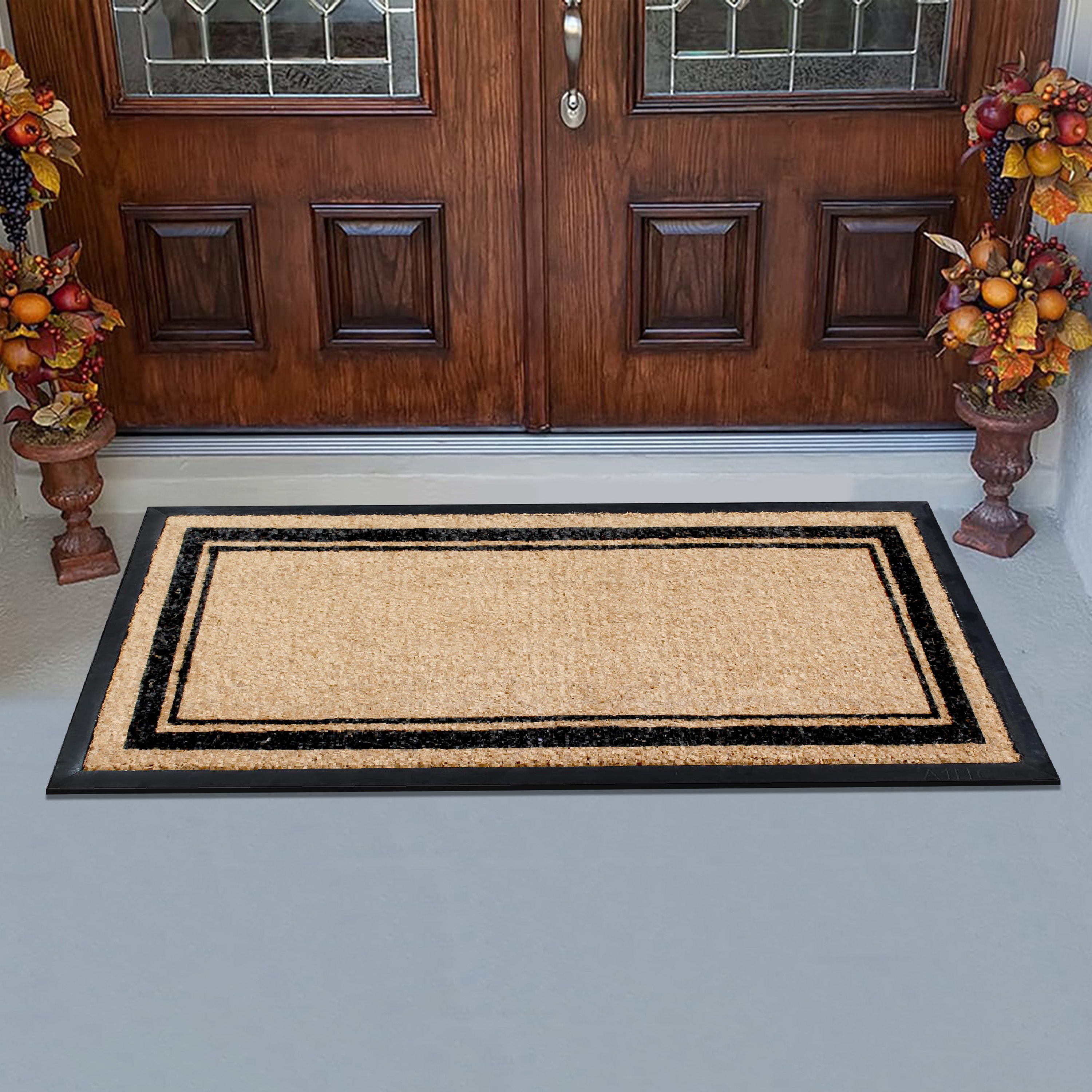 outdoor entry mat coir dirt scraper design