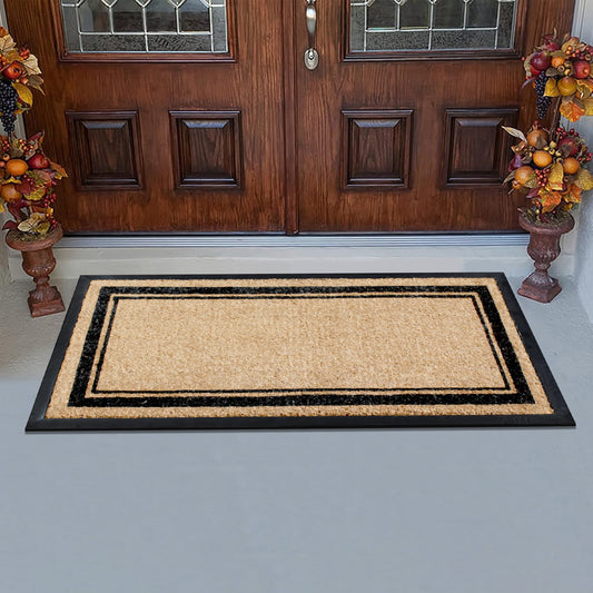 outdoor entry mat coir dirt scraper design