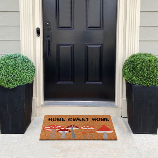 Home Sweet Home Mushroom Coir Doormat 18x30, view 3