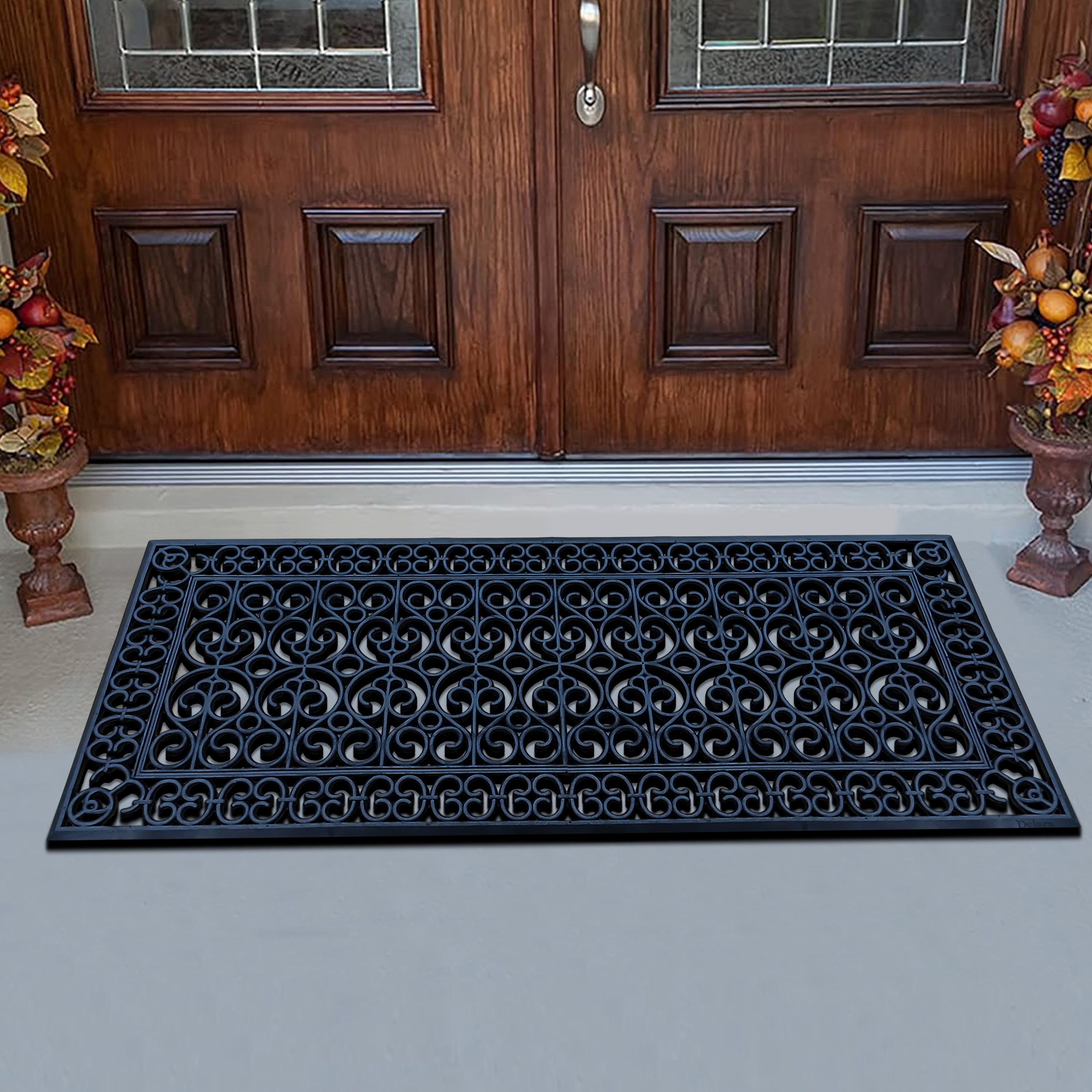 non slip rubber door mat for outdoor entryway