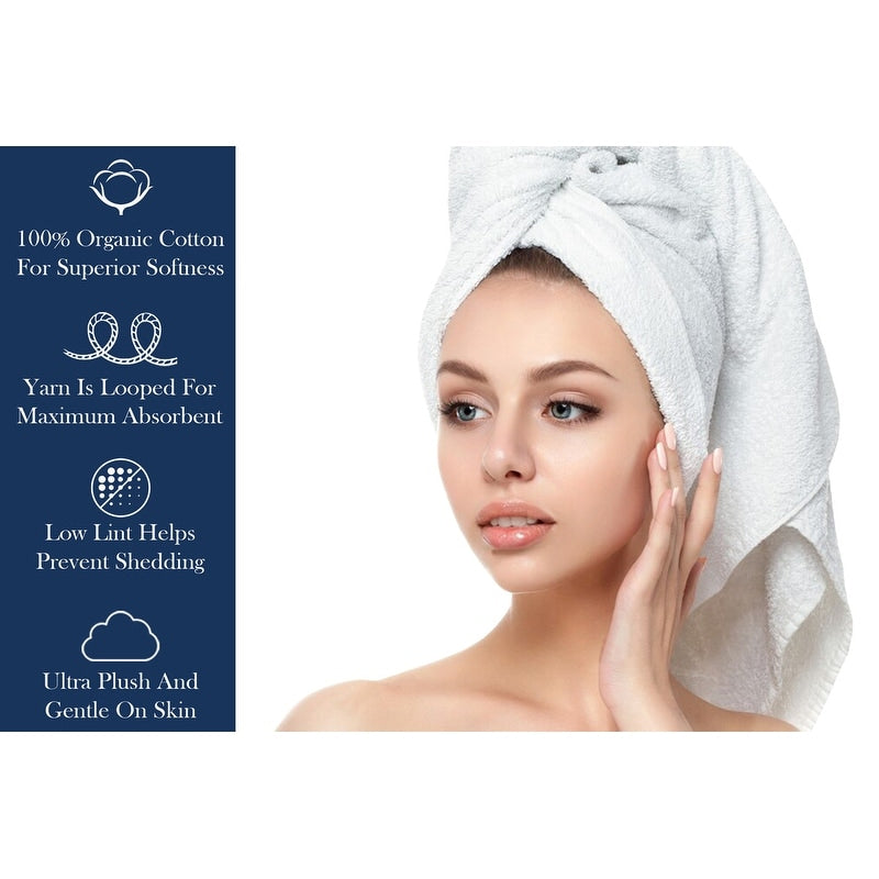 Delara Organic Cotton Luxuriously Plush Bath Sheet, GOTS & Oeko-TEX Certified, Soft, Quick Dry & Ultra-Absorbent 36"x70"