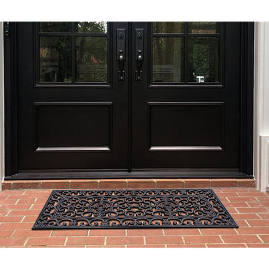 non slip rubber entryway mat for outdoor use
