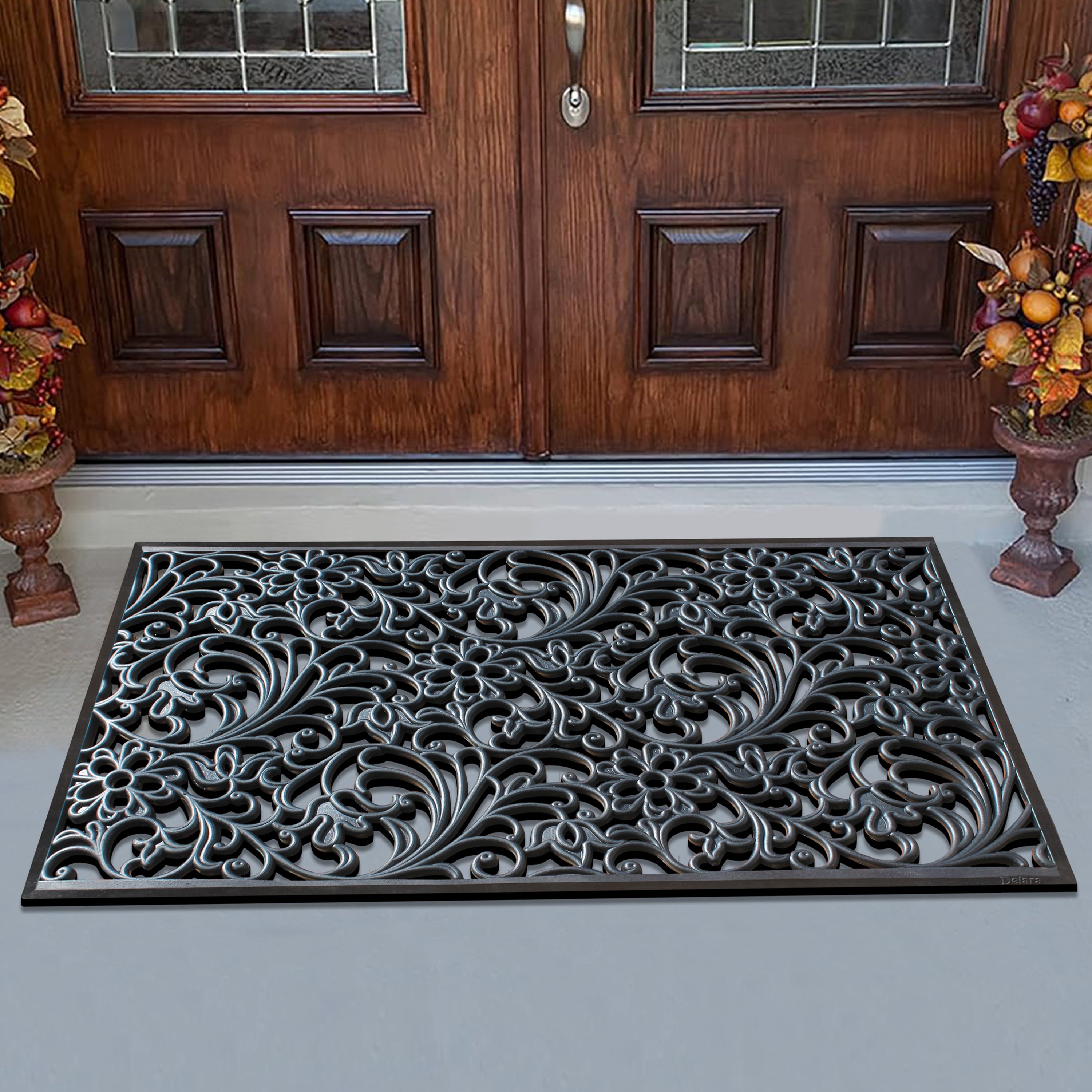 non slip rubber entryway mat for outdoor use