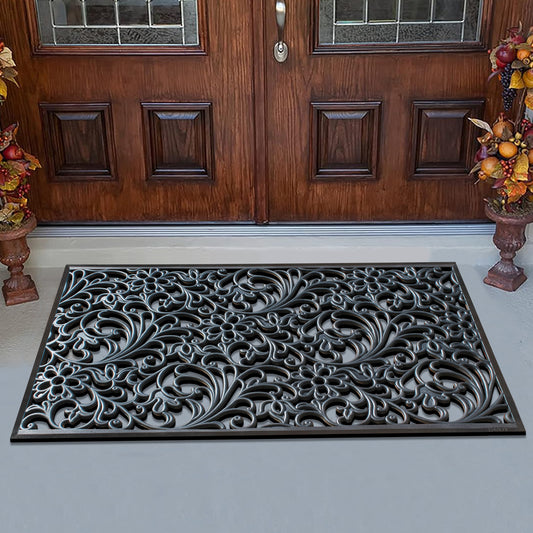 non slip rubber entryway mat for outdoor use