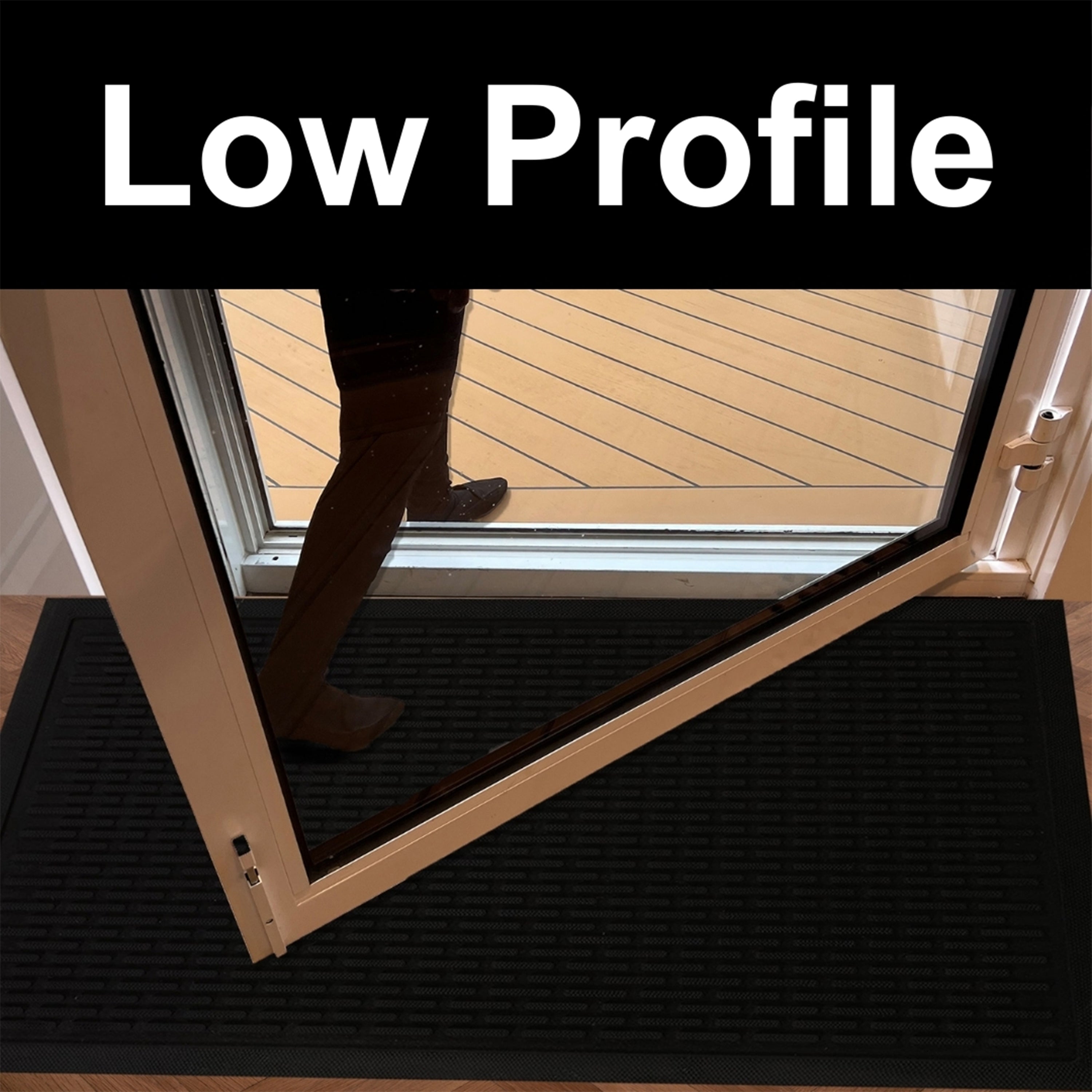 A1HC Heavy Duty Commercial Rubber Floor Mat Non Slip Textured Entry Mat