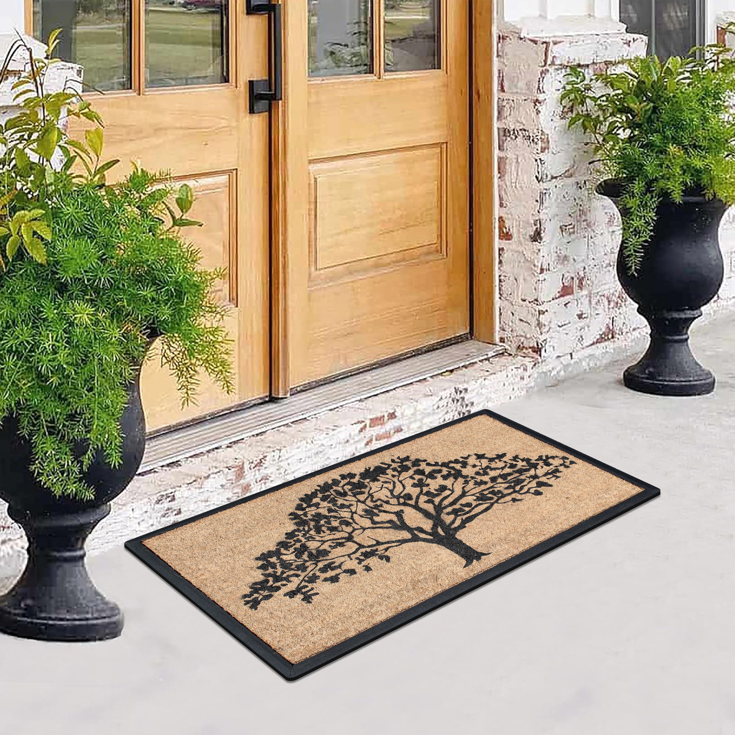 non slip coir door mat outdoor use