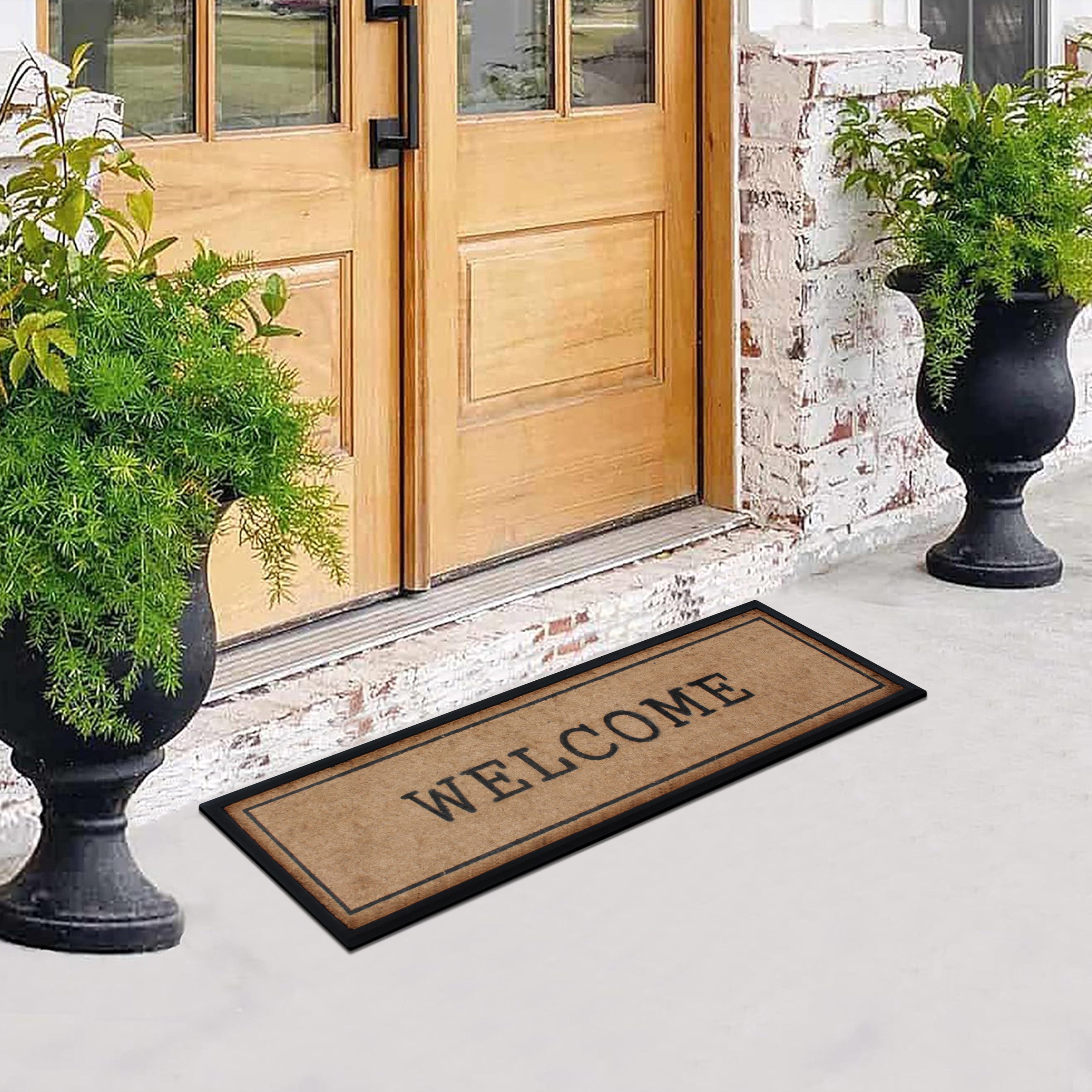 non slip coir door mat outdoor use