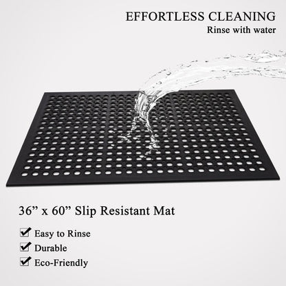 A1HC New All Purpose Anti Fatigue Versatile Commercial Rubber Floor Mat with Drain Holes