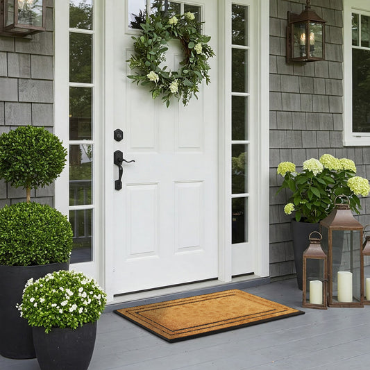 non slip coir door mat outdoor use