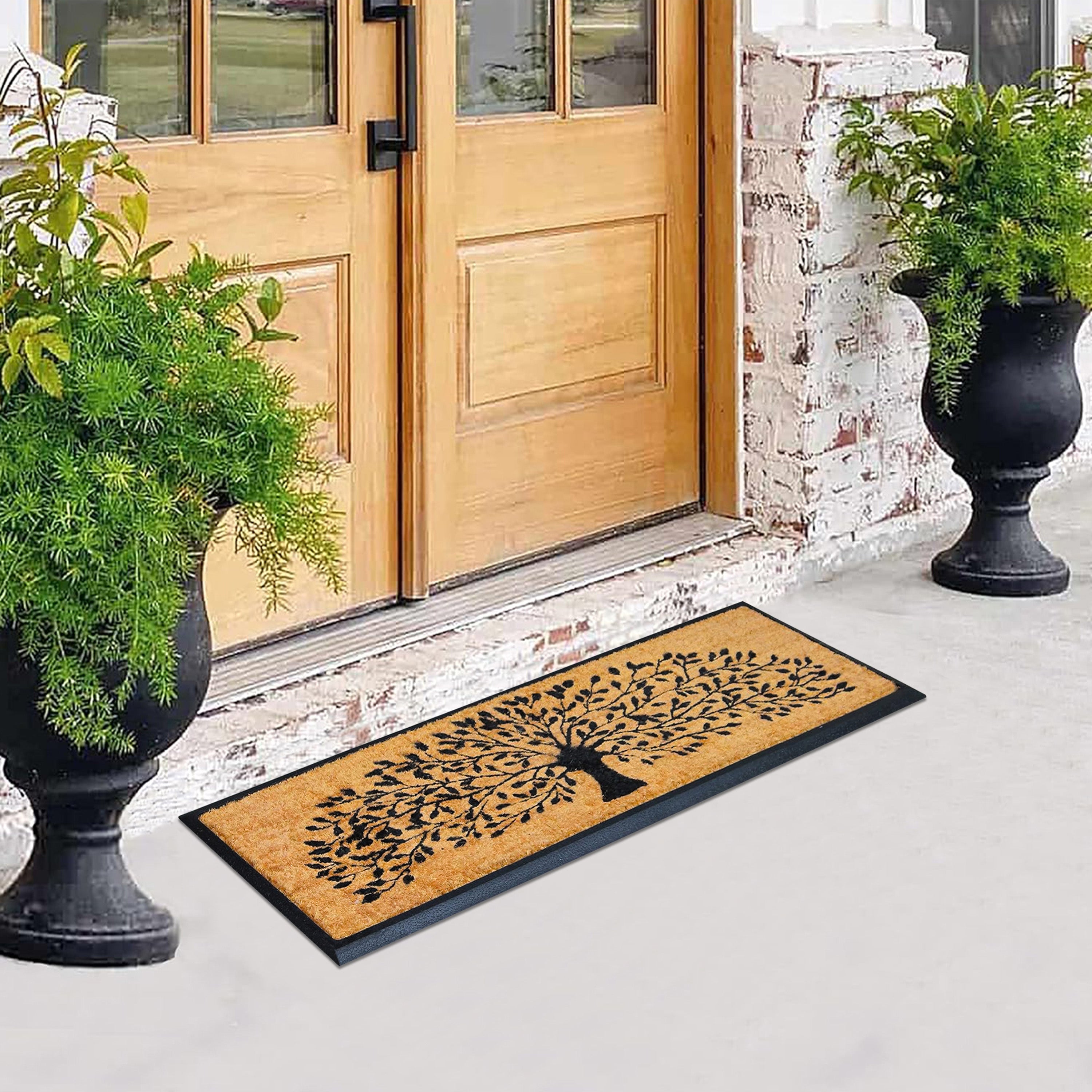 non slip coir door mat outdoor use