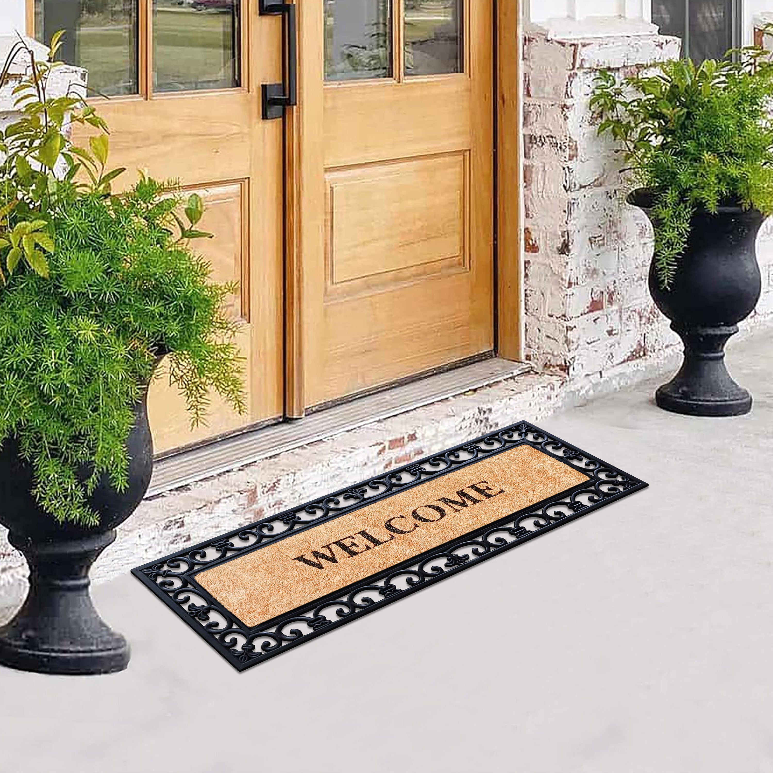 A1HC front door mat for porch and patio entrance