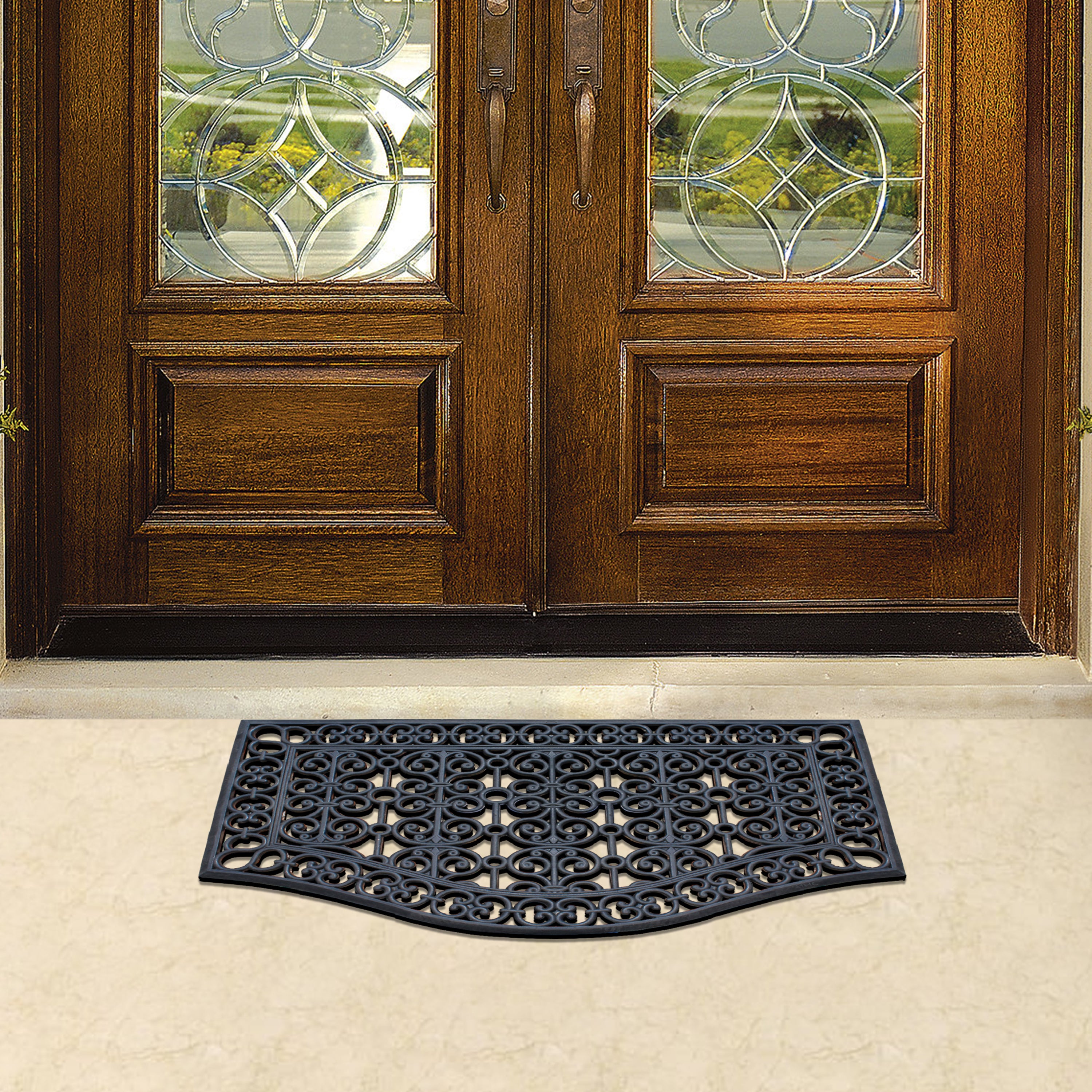 weather resistant rubber doormat for patio door