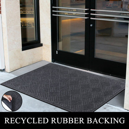 A1HC Durable Multi Purpose Polypropylene Rubber Door Mat, 36"X60" Indoor Outdoor All Weather Doormat