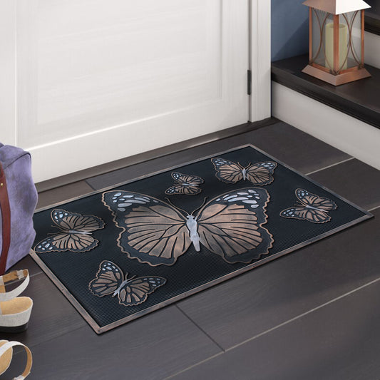 weather resistant rubber doormat for patio entrance
