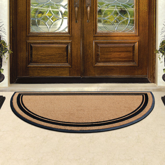 front door half round coir mat outdoor use