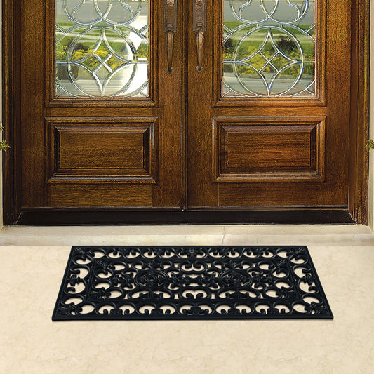 weather resistant rubber entryway mat