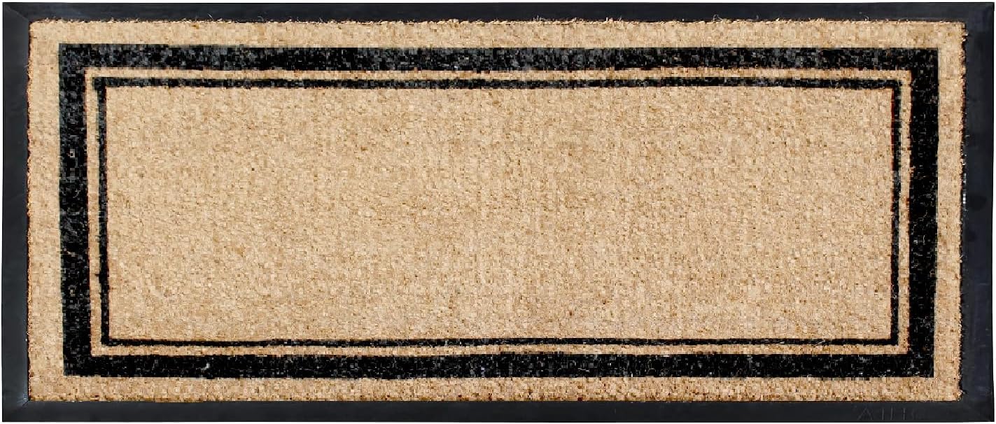 A1HC Natural Coir & Rubber Door Mat, 30"x60", Thick, Durable, Heavy Duty, Anti-Shed, Fade-Resistant, Outdoor Entrance Large Doormat