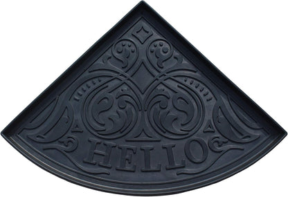 A1HC Heavy Duty Flexible and Durable 100% Rubber 21.6" X 21.6", Hello Triangle Boot Tray
