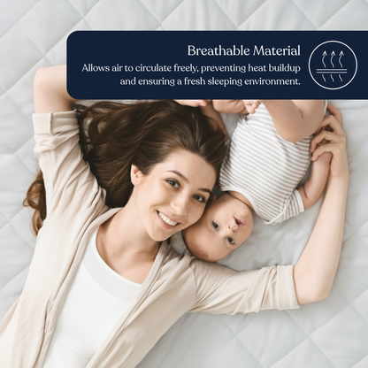 Delara 100% Organic Cotton Quilted Mattress Protector, GOTS Certified, 400 TC, Plush 0.25" Padding, Deep Pocket up to 18", Machine Washable