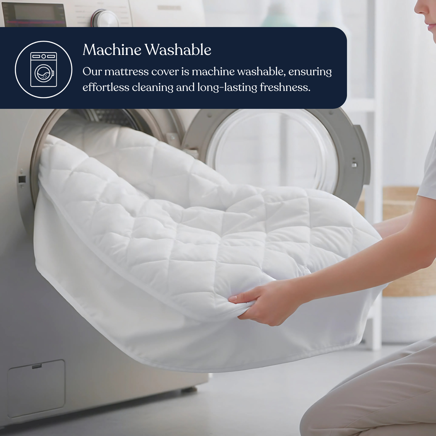 Delara 100% Organic Cotton Quilted Mattress Protector, GOTS Certified, 400 TC, Plush 0.25" Padding, Deep Pocket up to 18", Machine Washable