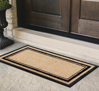 A1HC Natural Coir & Rubber Door Mat, 30"x60", Thick, Durable, Heavy Duty, Anti-Shed, Fade-Resistant, Outdoor Entrance Large Doormat
