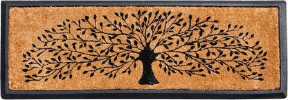 A1HC Shedding Tree Rubber Coir Doormat, Thick Durable Large Doormats for Indoor Outdoor Entrance