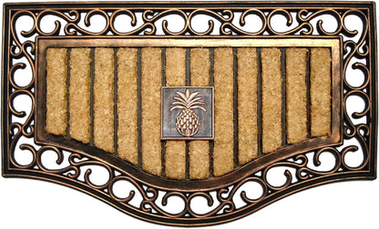 A1HC Natural Coir and Rubber Door Mat, 18" x 30", Thick Durable Doormat for Outdoor Entrance