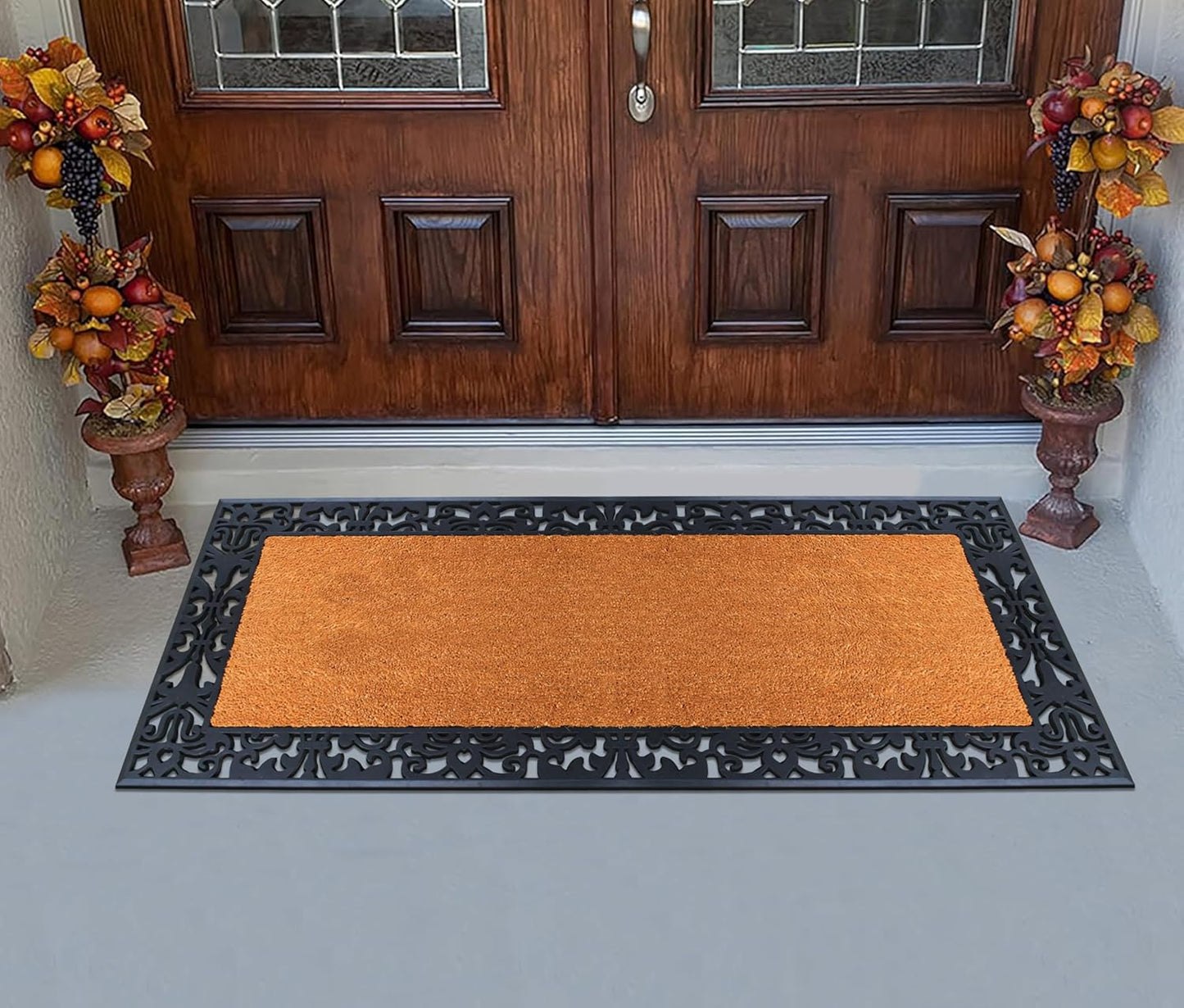 A1HC Natural Coir & Rubber Door Mat 30"x60", Thick, Durable, Heavy Duty Doormat For Outdoor & Indoor