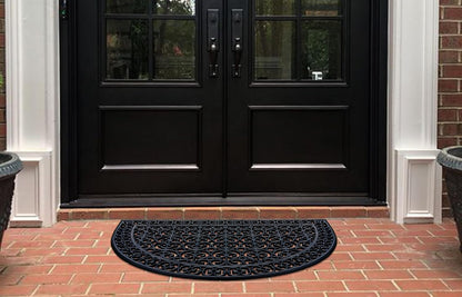 A1HC Large Outdoor Floor Door Mat, 30"X48", Natural Rubber Grill Drainable Design & Anti Fatigue Doormat