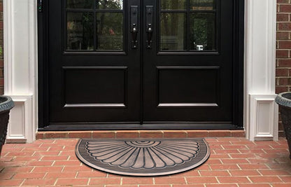 A1HC 100% Pure Rubber Front Door Mat 30”x48”, Non-Slip, Thin Profile Heavy Duty Doormat