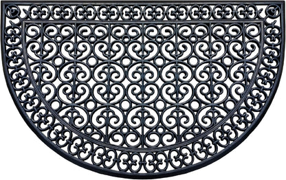 A1HC Large Outdoor Floor Door Mat, 30"X48", Natural Rubber Grill Drainable Design & Anti Fatigue Doormat