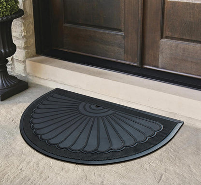 A1HC 100% Pure Rubber Front Door Mat 30”x48”, Non-Slip, Thin Profile Heavy Duty Doormat