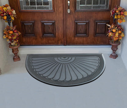 A1HC 100% Pure Rubber Front Door Mat 30”x48”, Non-Slip, Thin Profile Heavy Duty Doormat