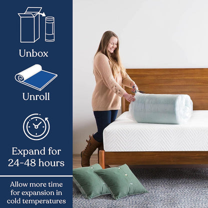 Delara 2 Inch Gel Infused Memory Foam Mattress Topper, Certipur-US Certified, Ventilated Design for Better Airflow
