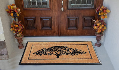A1HC Natural Coir & Rubber Door Mat, 30"x60", Thick, Durable, Heavy Duty, Anti-Shed, Outdoor Entrance Doormat