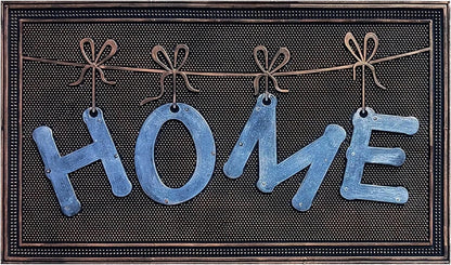A1HC Rubber Pin Home Welcome Door Mats 18X30 for Outdoor Entrance, Fun Designed Non-Slip Backing Floor Mat