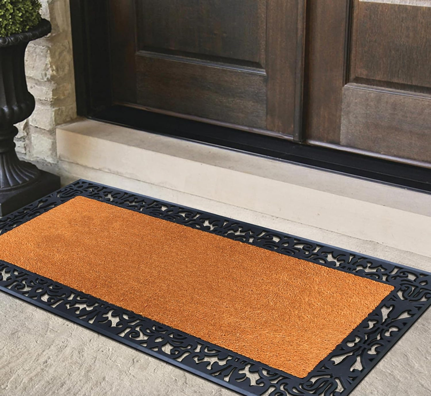 A1HC Natural Coir & Rubber Door Mat 30"x60", Thick, Durable, Heavy Duty Doormat For Outdoor & Indoor