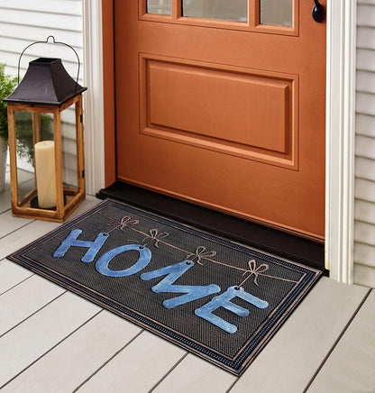 A1HC Rubber Pin Home Welcome Door Mats 18X30 for Outdoor Entrance, Fun Designed Non-Slip Backing Floor Mat