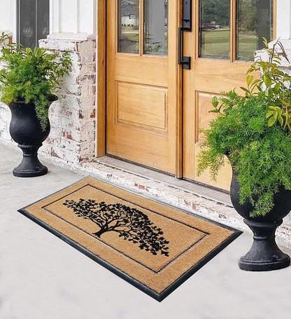 A1HC Natural Coir & Rubber Door Mat, 30"x60", Thick, Durable, Heavy Duty, Anti-Shed, Outdoor Entrance Doormat