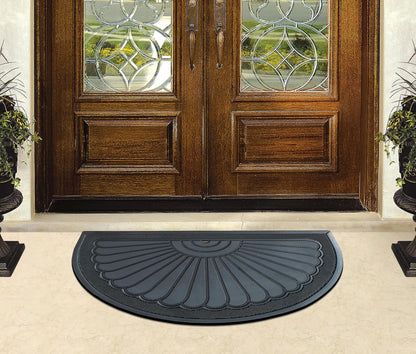 A1HC 100% Pure Rubber Front Door Mat 30”x48”, Non-Slip, Thin Profile Heavy Duty Doormat