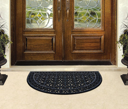 A1HC Large Outdoor Floor Door Mat, 30"X48", Natural Rubber Grill Drainable Design & Anti Fatigue Doormat