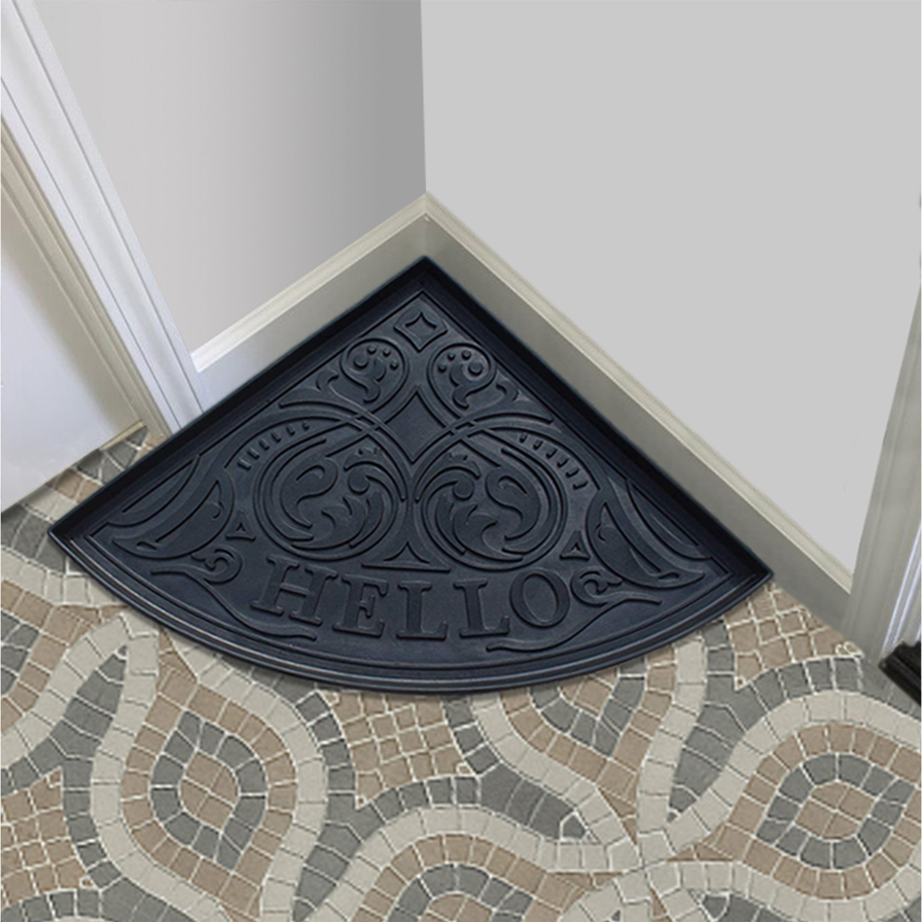 Waterproof shoe tray for indoor mudroom floor protection