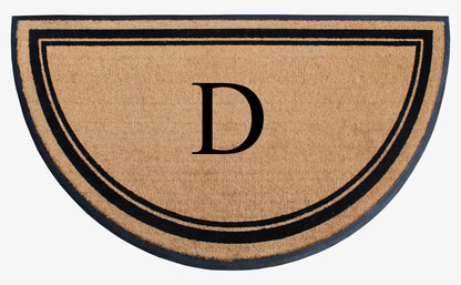 A1HC Natural Coir & Rubber Hand Flocked Large Monogrammed Door Mat 36" X 72"  Thick Durable Doormats