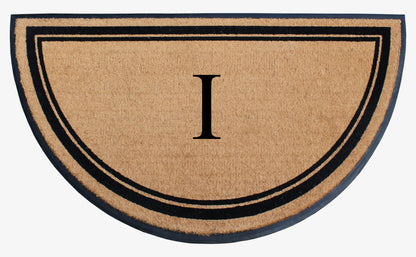 A1HC Natural Coir & Rubber Hand Flocked Large Monogrammed Door Mat 36" X 72"  Thick Durable Doormats