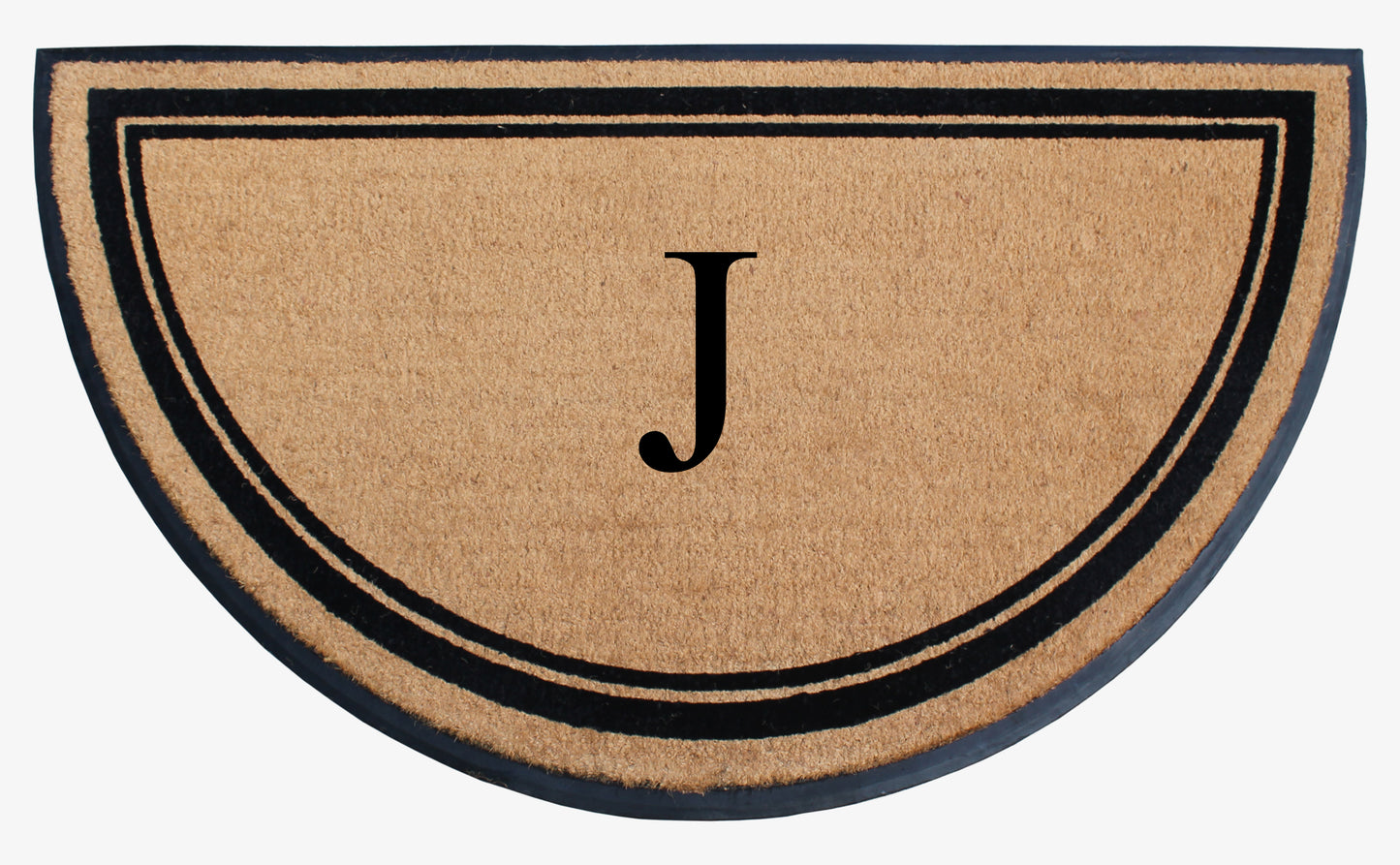 A1HC Natural Coir & Rubber Hand Flocked Large Monogrammed Door Mat 36" X 72"  Thick Durable Doormats