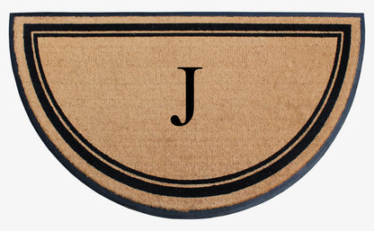 A1HC Natural Coir & Rubber Hand Flocked Large Monogrammed Door Mat 36" X 72"  Thick Durable Doormats