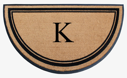 A1HC Natural Coir & Rubber Hand Flocked Large Monogrammed Door Mat 36" X 72"  Thick Durable Doormats