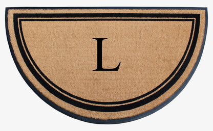 A1HC Natural Coir & Rubber Hand Flocked Large Monogrammed Door Mat 36" X 72"  Thick Durable Doormats