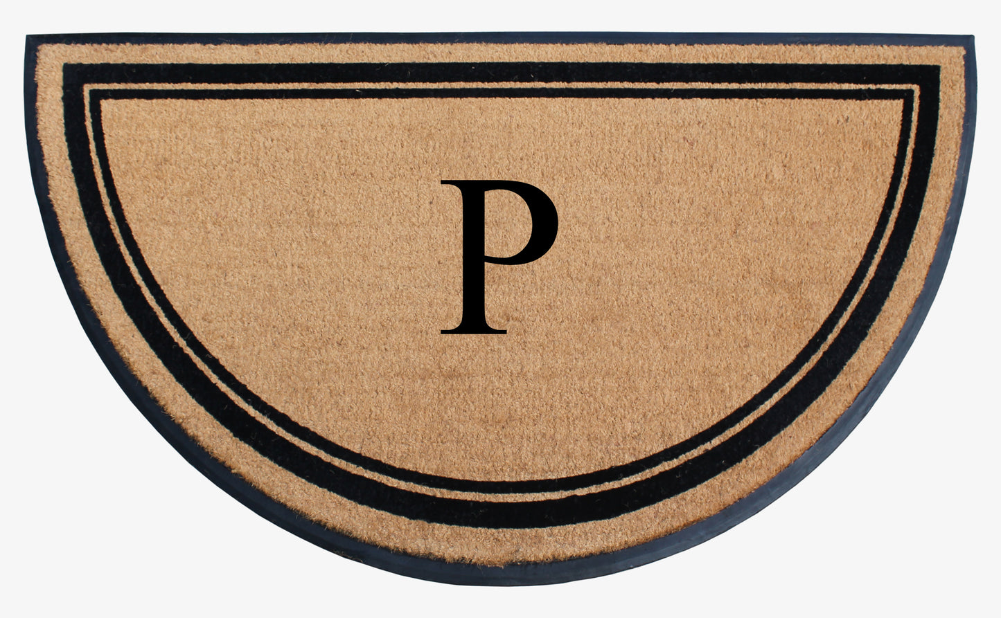 A1HC Natural Coir & Rubber Hand Flocked Large Monogrammed Door Mat 36" X 72"  Thick Durable Doormats