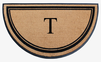 A1HC Natural Coir & Rubber Hand Flocked Large Monogrammed Door Mat 36" X 72"  Thick Durable Doormats